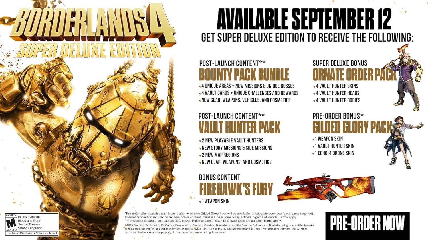 imageBorderlands 4  PREPURCHASE  Standard Edition  Xbox Series XS Digital CodePC Online Game Code