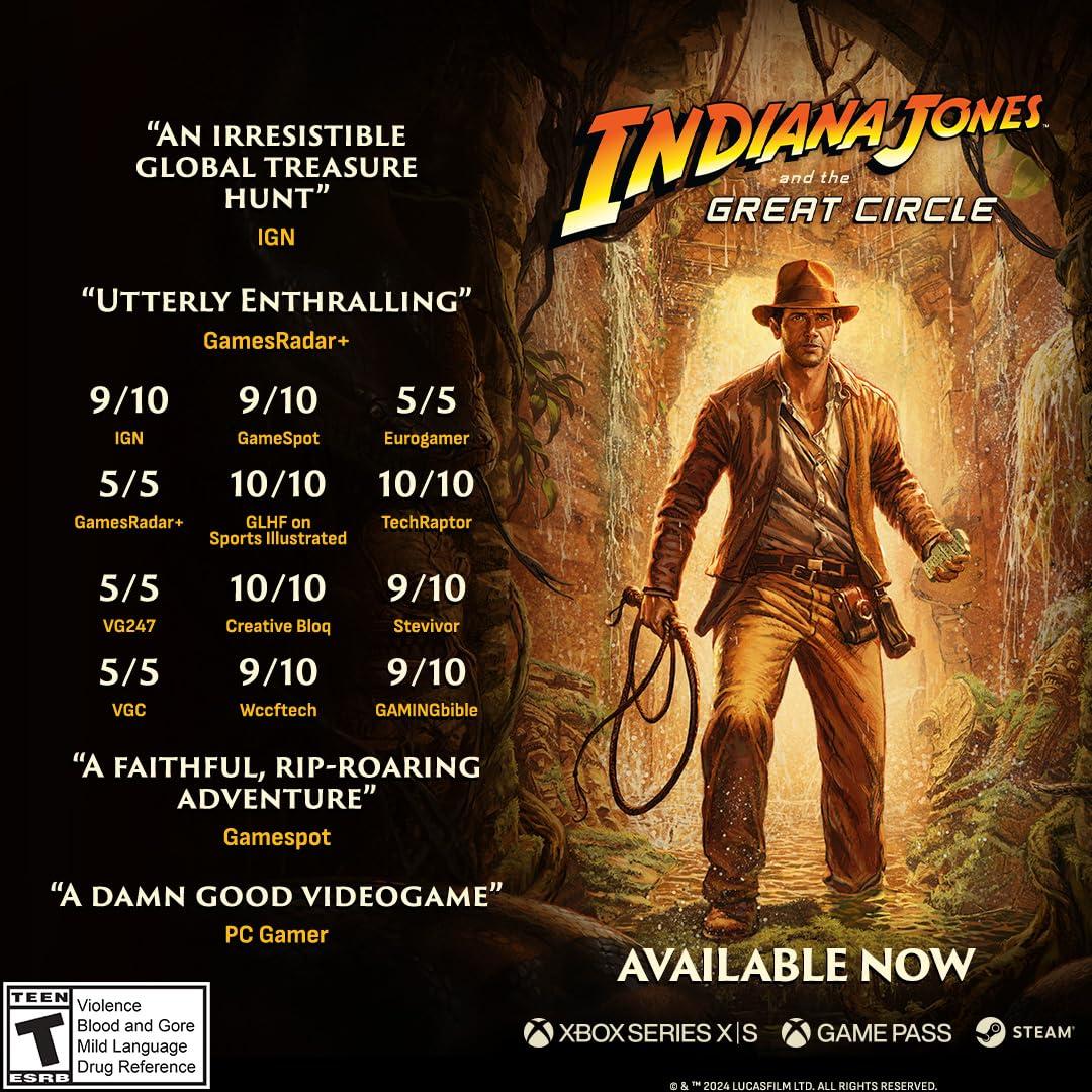 imageIndiana Jones and the Great Circle Premium Edition  Xbox Series XS and Windows Digital Code