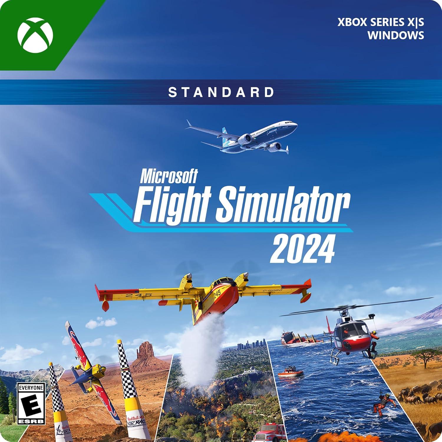 imageMicrosoft Flight Simulator 2024  Premium Deluxe SteelBook Edition  Play on Xbox Series XS and Windows PC Digital CodeFlight Sim 2024 Standard  Yoke Bundle