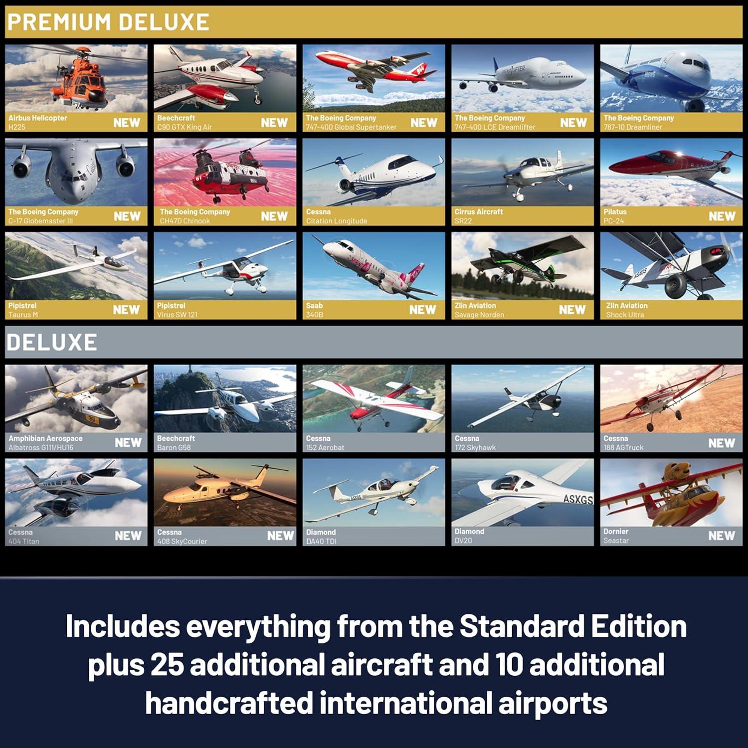 imageMicrosoft Flight Simulator 2024  Premium Deluxe SteelBook Edition  Play on Xbox Series XS and Windows PC Digital CodeXbox Series XS Digital Code