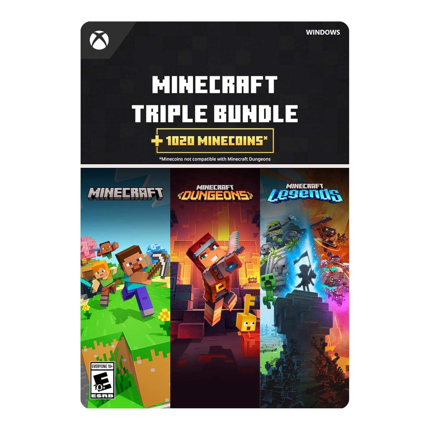imageMinecraft Triple Bundle Xbox  Xbox Digital CodeWindows Digital Code