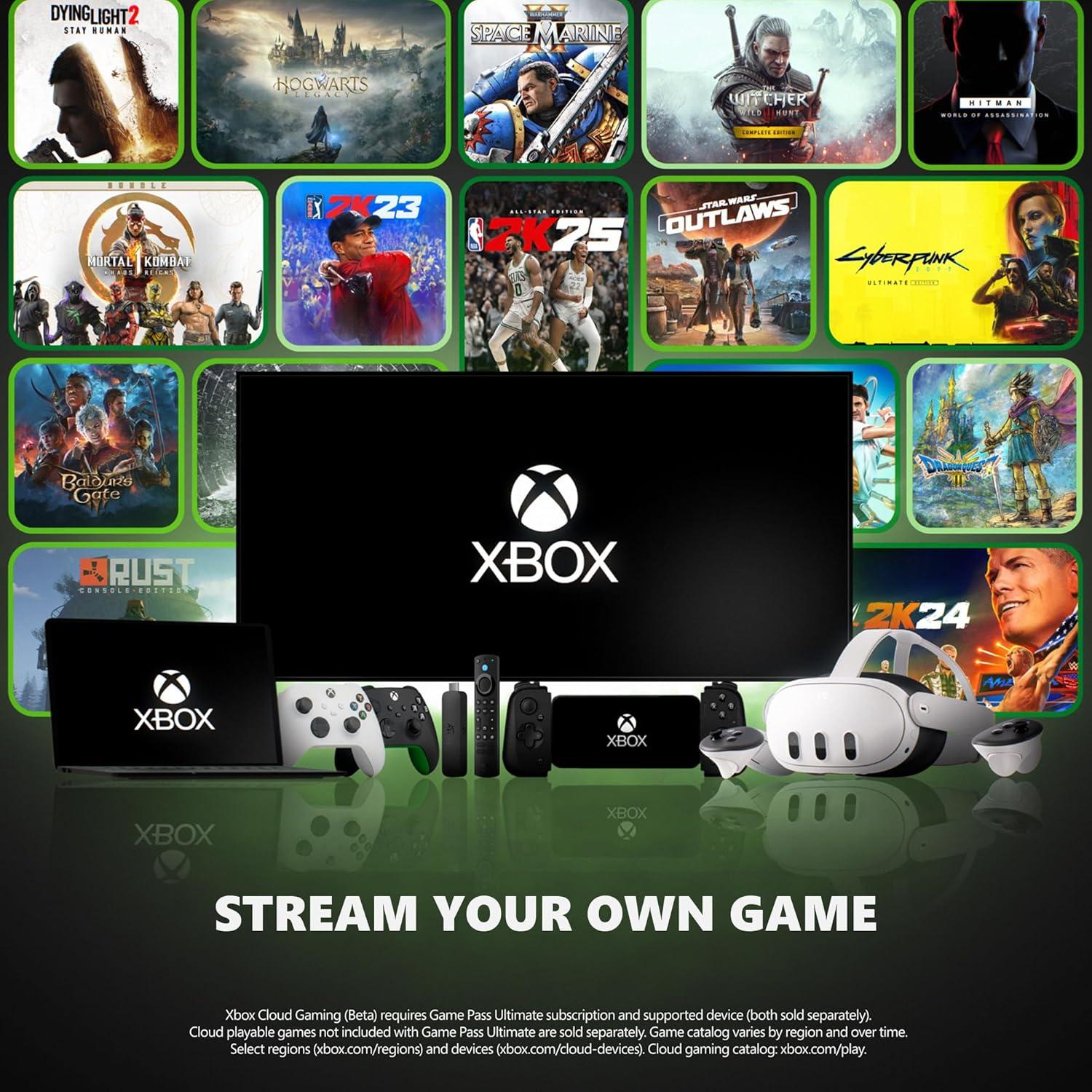 imageXbox Elite Series 2 Core Wireless Controller Bundle with Fire TV Stick 4K and 1 Month Game Pass Ultimate Digital Code
