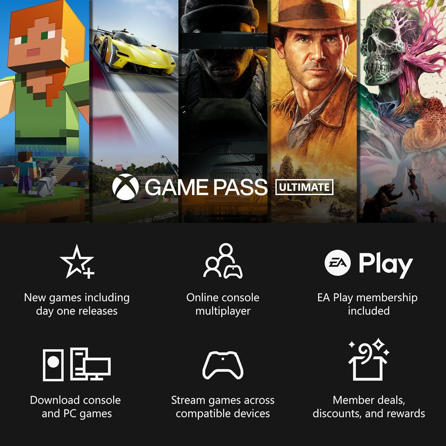 imageXbox Game Pass Ultimate  3 Month Membership  Xbox Series XS Xbox One Windows Cloud Gaming Devices Digital CodeGame Pass Ultimate