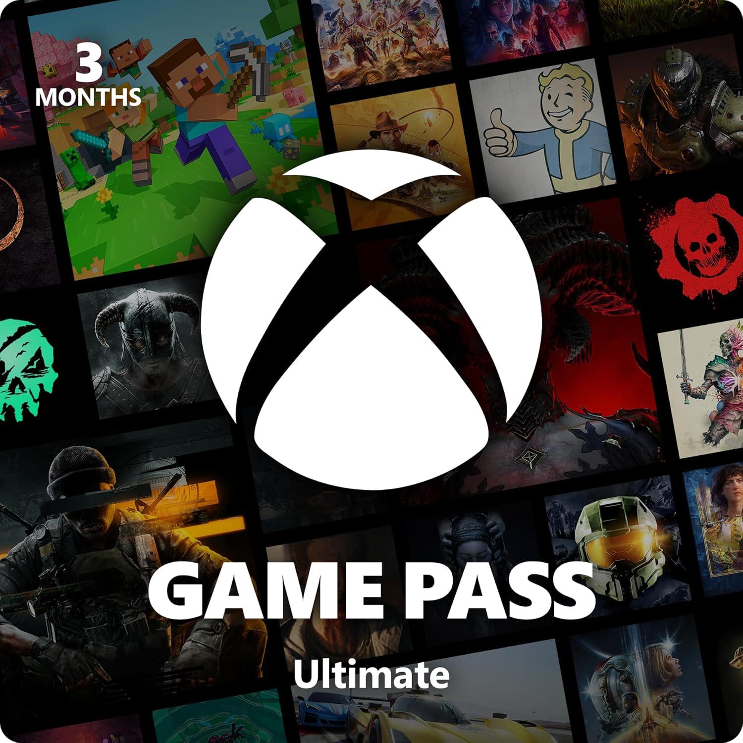 imageXbox Game Pass Ultimate  3 Month Membership  Xbox Series XS Xbox One Windows Cloud Gaming Devices Digital CodeGame Pass Ultimate