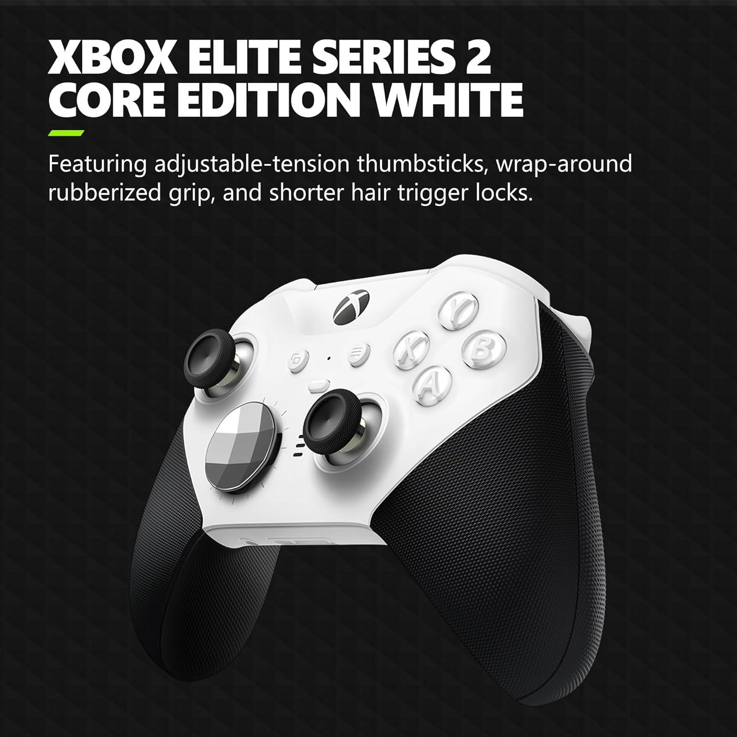 imageXbox Microsoft Elite Wireless Controller Series 2 Core  White Renewed