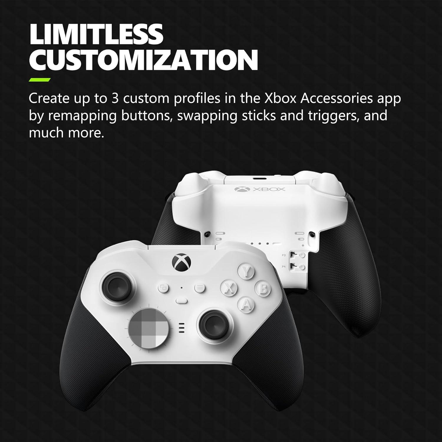 imageXbox Microsoft Elite Wireless Controller Series 2 Core  White Renewed