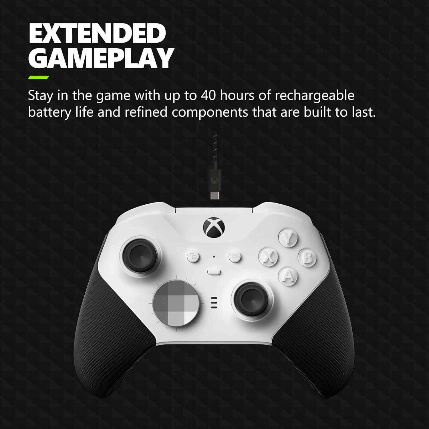 imageXbox Microsoft Elite Wireless Controller Series 2 Core  White Renewed